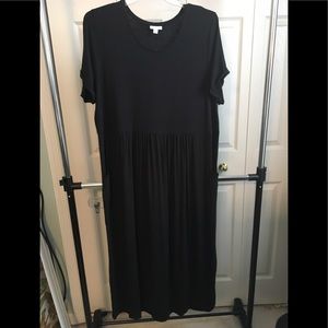 J.Jill short sleeve with cuff detail maxi dress